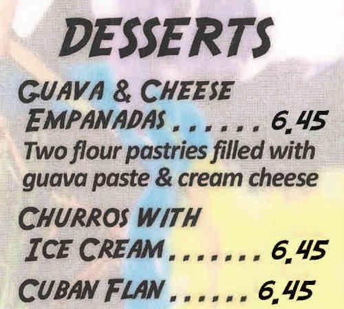 Page 7 of menu, Cali N Tito's Athens, GA