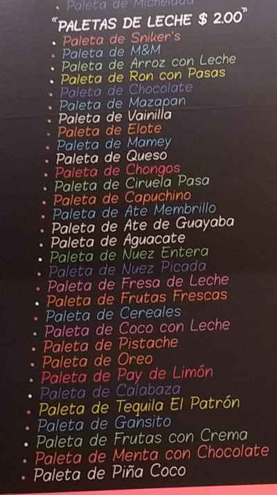 Page 4 of menu, La Michoacana Antojitos Mexicanos in Athens, GA