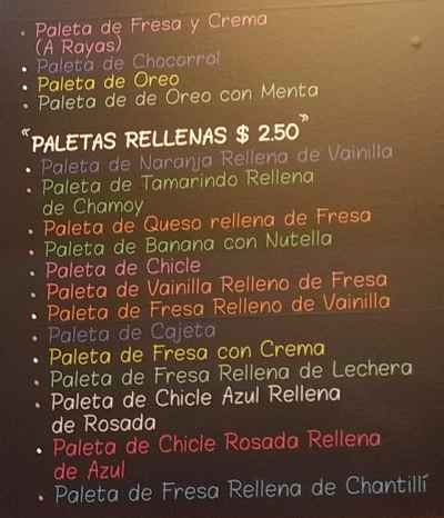 Page 5 of menu, La Michoacana Antojitos Mexicanos in Athens, GA