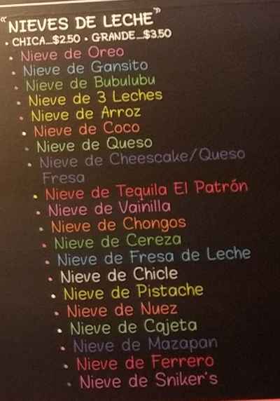 Page 6 of menu, La Michoacana Antojitos Mexicanos in Athens, GA