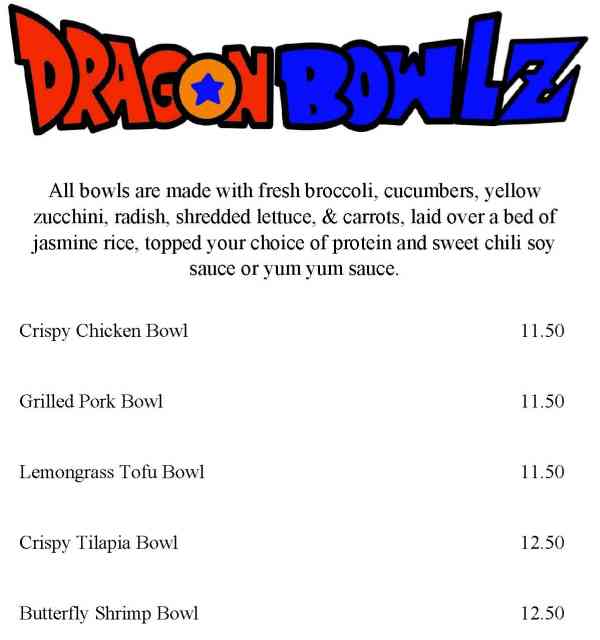 Page 7 of menu, Mother Pho Athens, GA